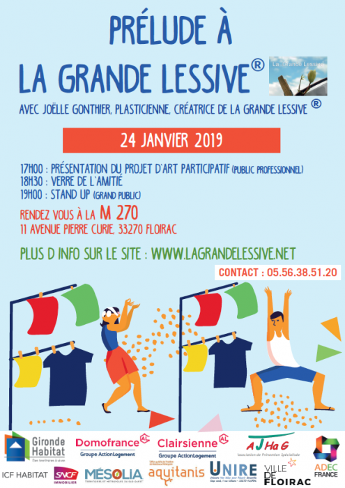 Affiche prélude à la grande lessive