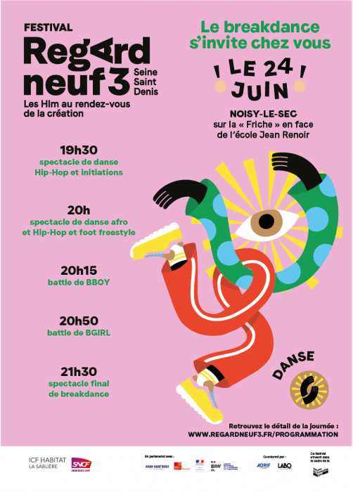 Affiche regard Neuf trois Sablière