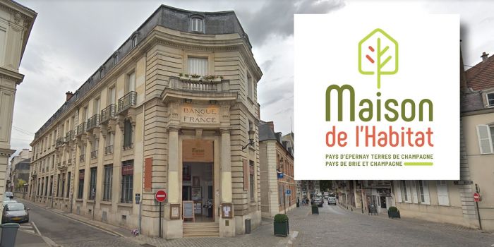 Photo de la devanture de la maison de l'habitat de Reims