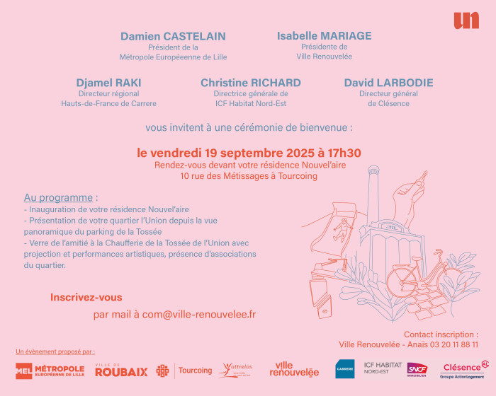 Inscrivez vous par mail à l'adresse com@ville-renouvellee.fr